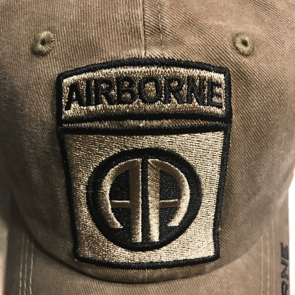 US Army 82nd Airborne Cap, Tan, Moondust - Picture 5 of 6